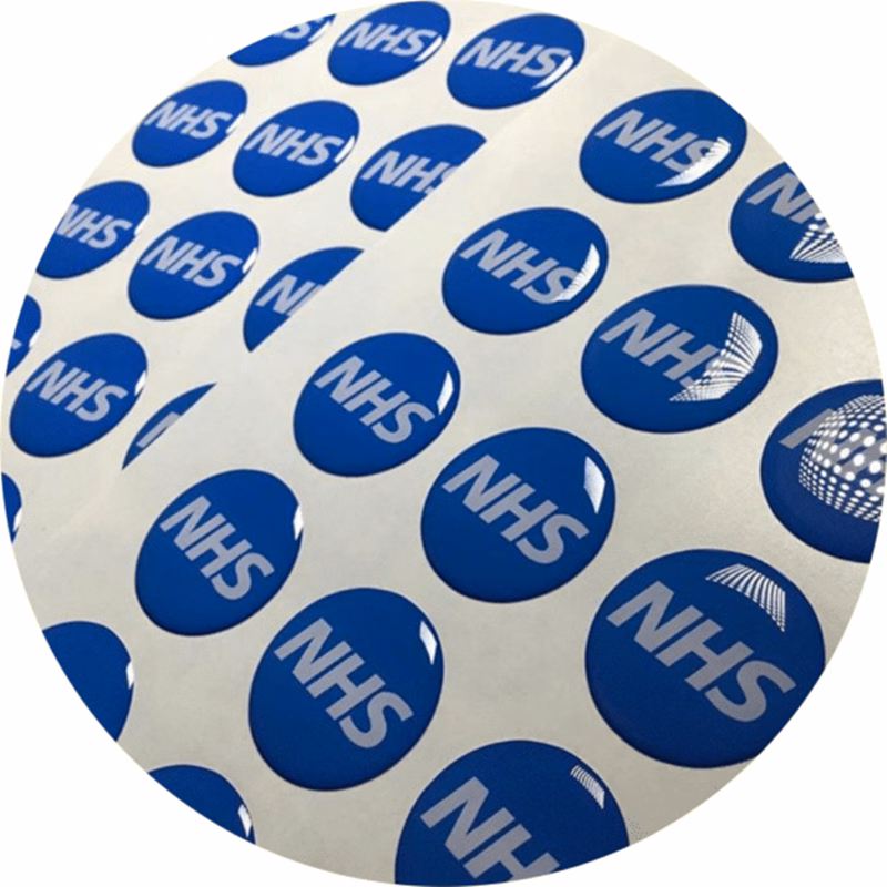 Clear Domed Decal w/ Self-adhesive Back