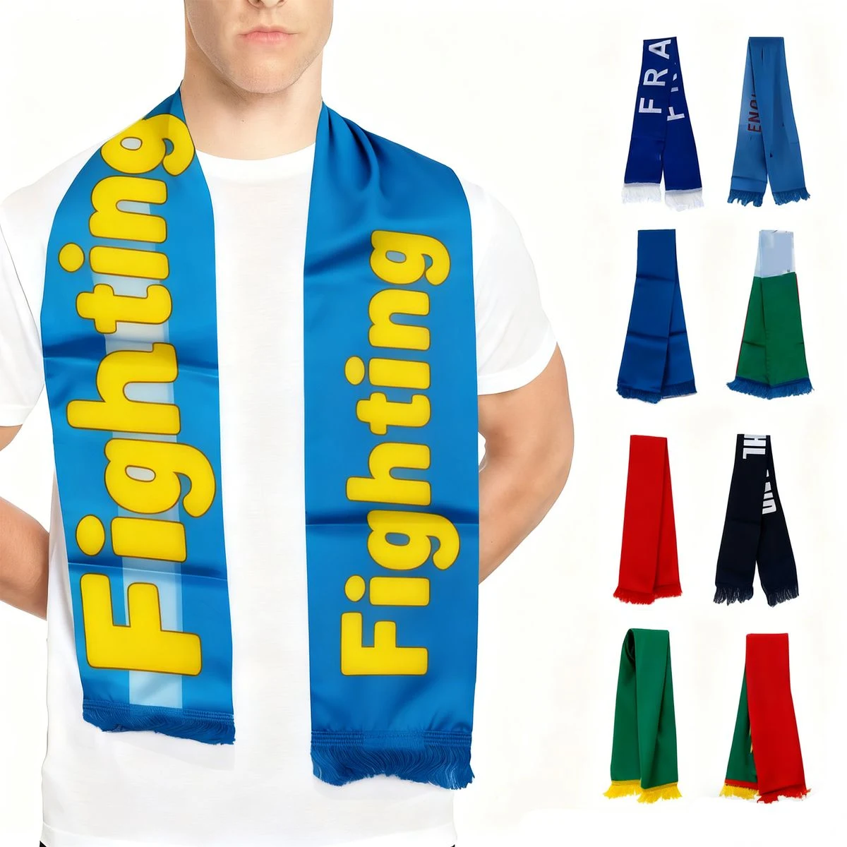 Game Day Sports Event Team Spirit Fan Scarf 1