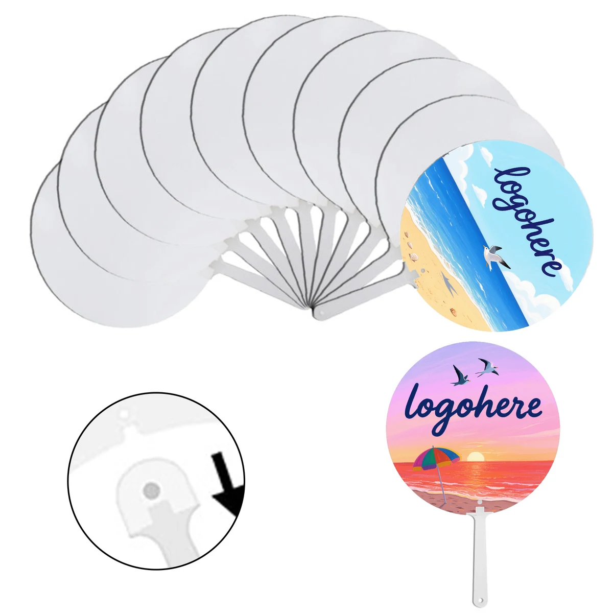 Personalized Reusable Hand Fan 1