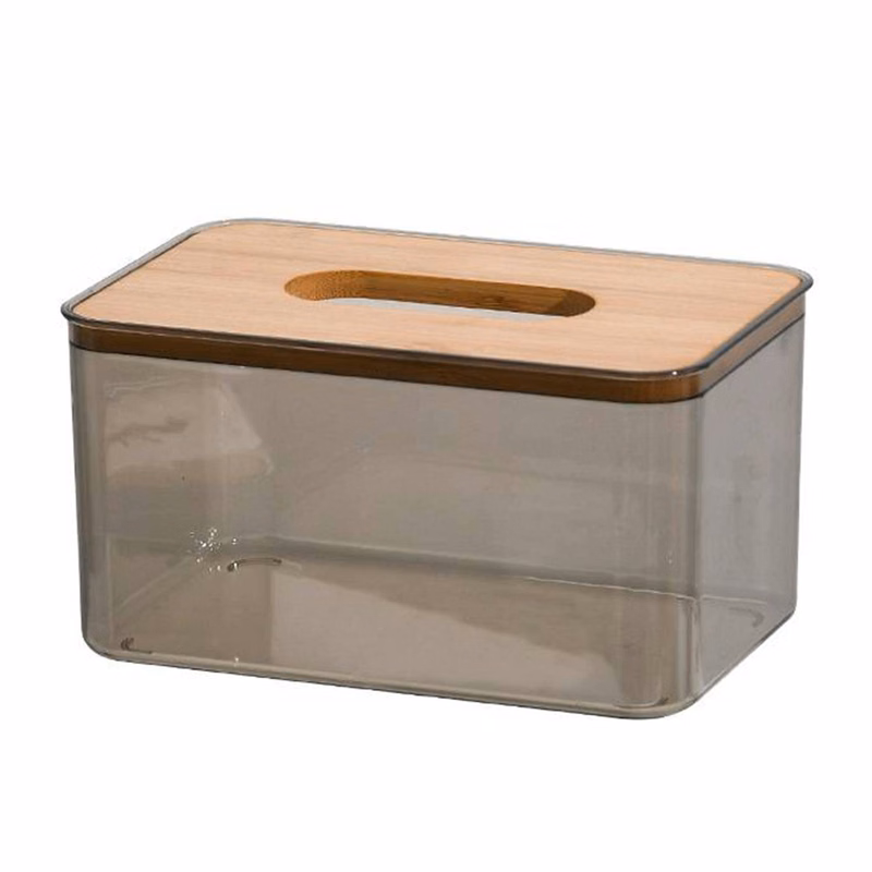 Eco Friendly Clear Bamboo Tissue Box