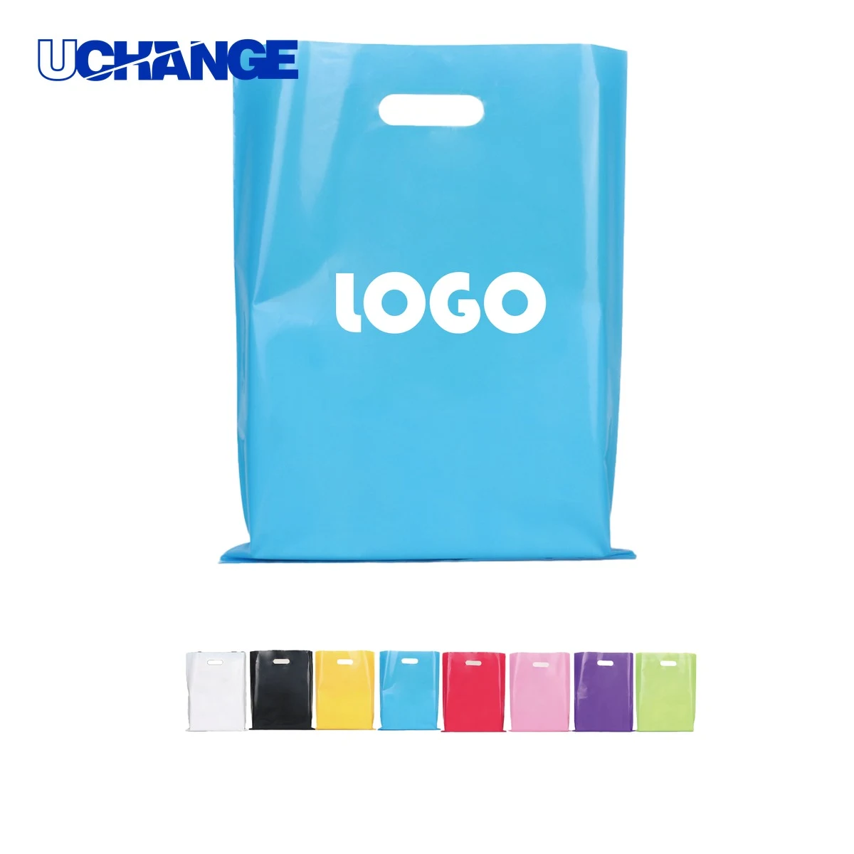 Plastic Die Cut Tote Bag for Retail Shopping Use 1