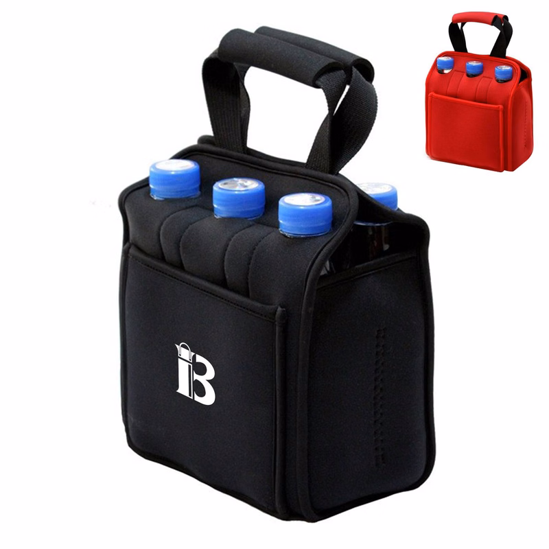 Six Pack Neoprene Beverage Tote Bag