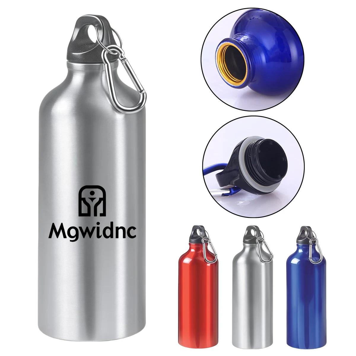 500ml Aluminum Sports Water Bottle for Outdoor Cycling, custom water bottle with logo imprint 1