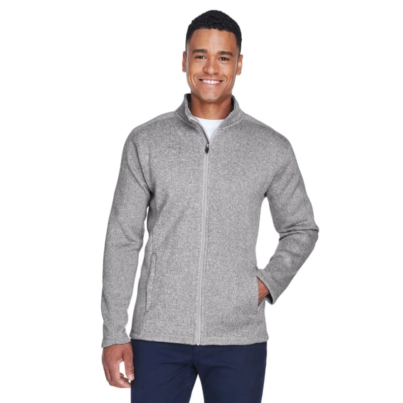 Devon & Jones Men's Bristol Full-Zip Sweater Fleece Jacket 1