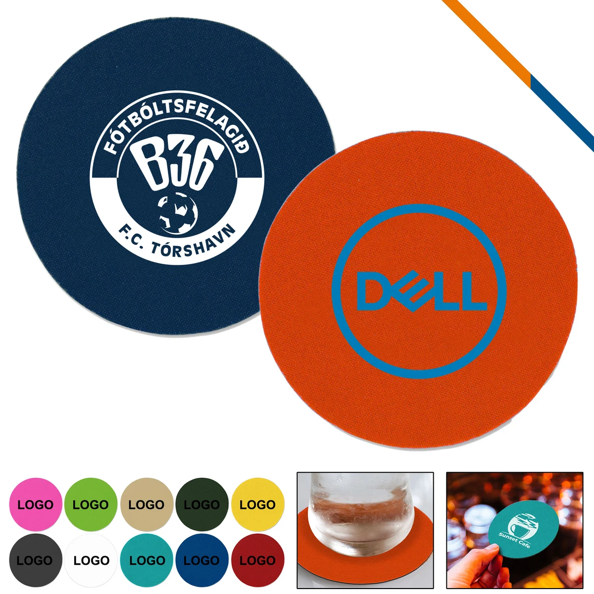 Samana Round Foam Coasters 1