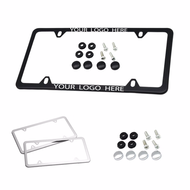 Durable Aluminum Alloy Auto License Plate Frame