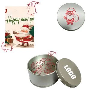 Santa Claus Shaped Paper Clips with Tin Box 1