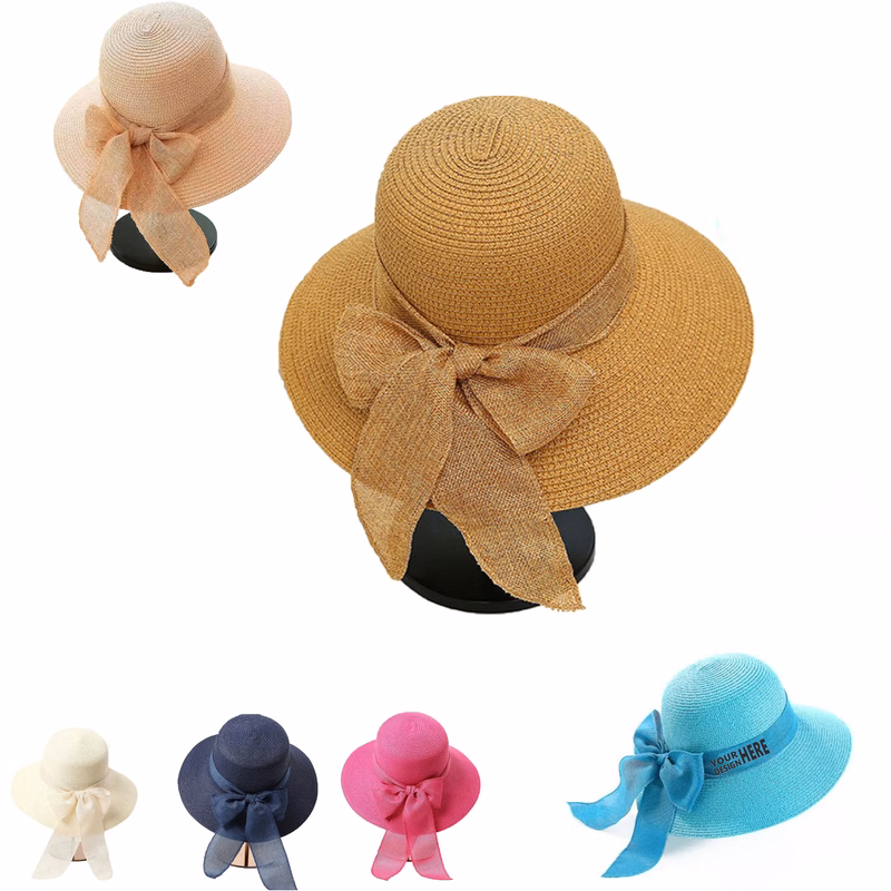 Bow Tourist Beach Straw Hat
