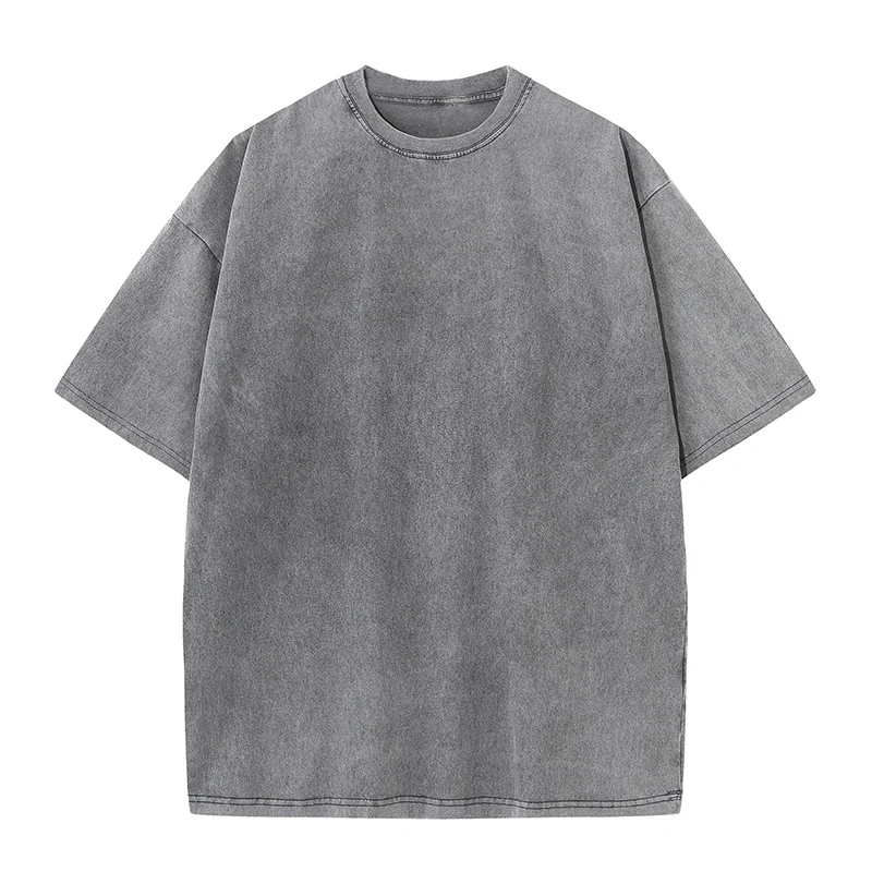Distressed T-Shirt with Logo Printed 1