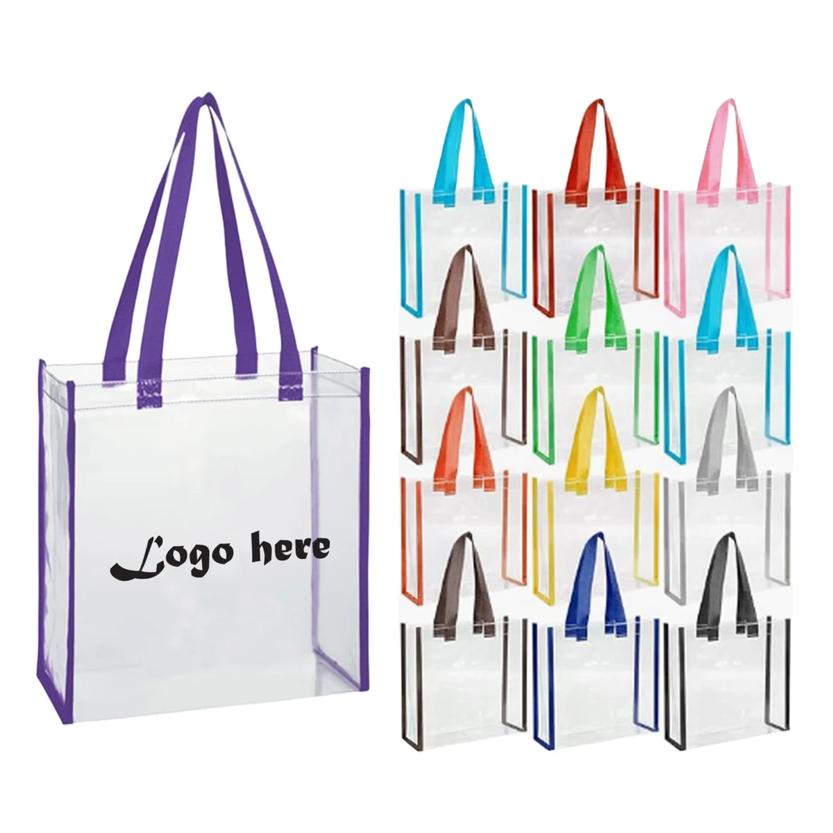 Clear Stadium Security Tote Bag MOQ50 1