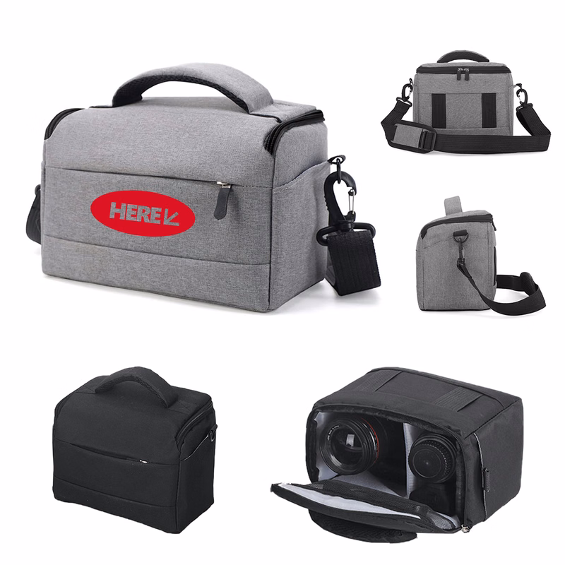 Waterproof Nylon Camera Bag with Adjustable Compartments