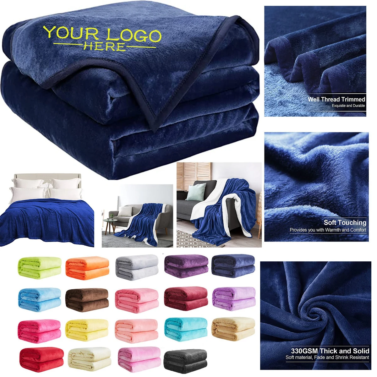 Fleece Fuzzy Microplush Blanket 1