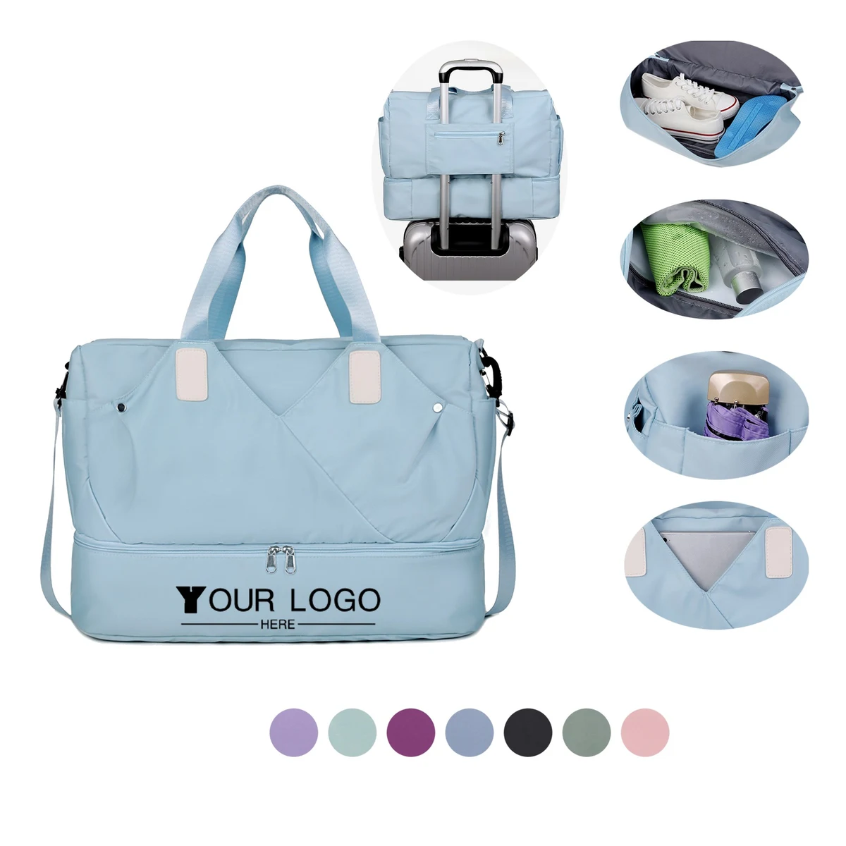 Daily Waterproof Carry On Travel Duffel Bag 1