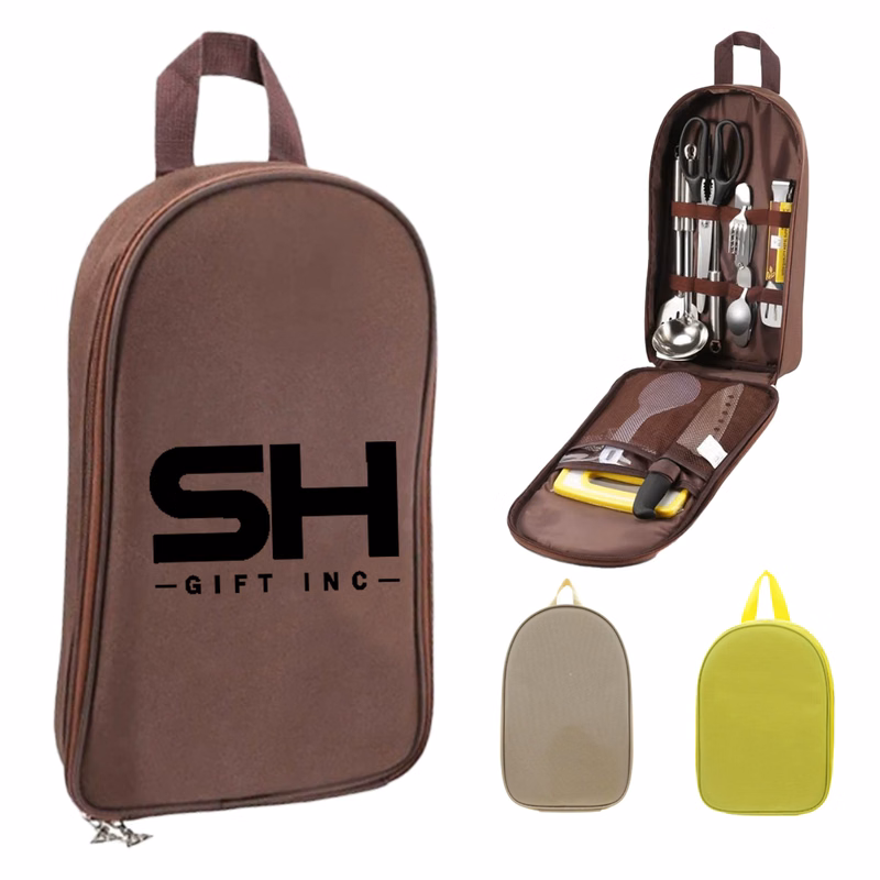 12 Piece Camp Kitchen Cooking Utensil Set Case