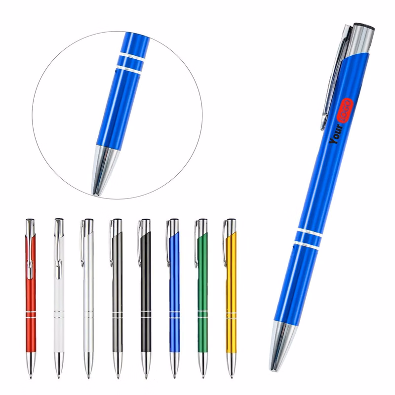 Metal-Bodied Slant-Tip Ballpoint Pen