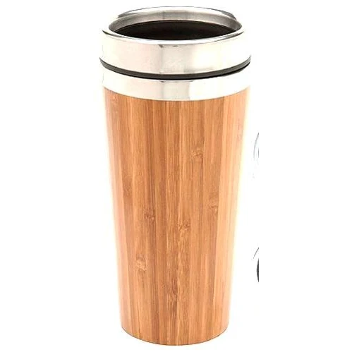 12.8 oz. Bamboo Custom Laser Engraved Travel Mug 1