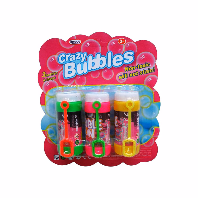 Bubble Bottles and Wands Set 3 Pack