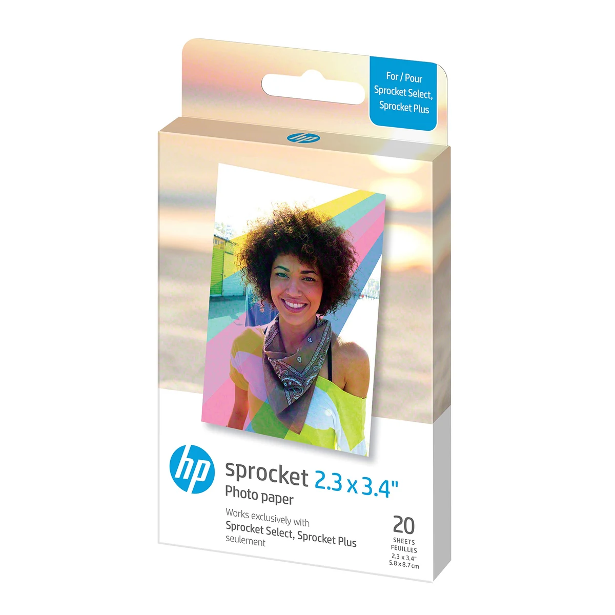 HP Sprocket 2.3 x 3.4 Premium Instant Zink Sticky Back Photo Paper (20 Sheets) Compatible with HP... 1