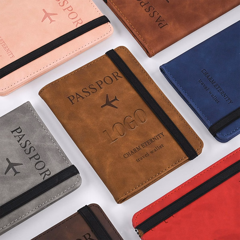 PU Leather Travel Wallet Passport Bag