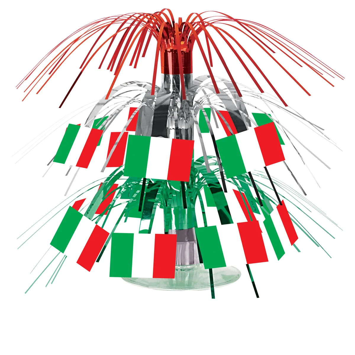 Mini Italian Flag Cascade Centerpiece 1