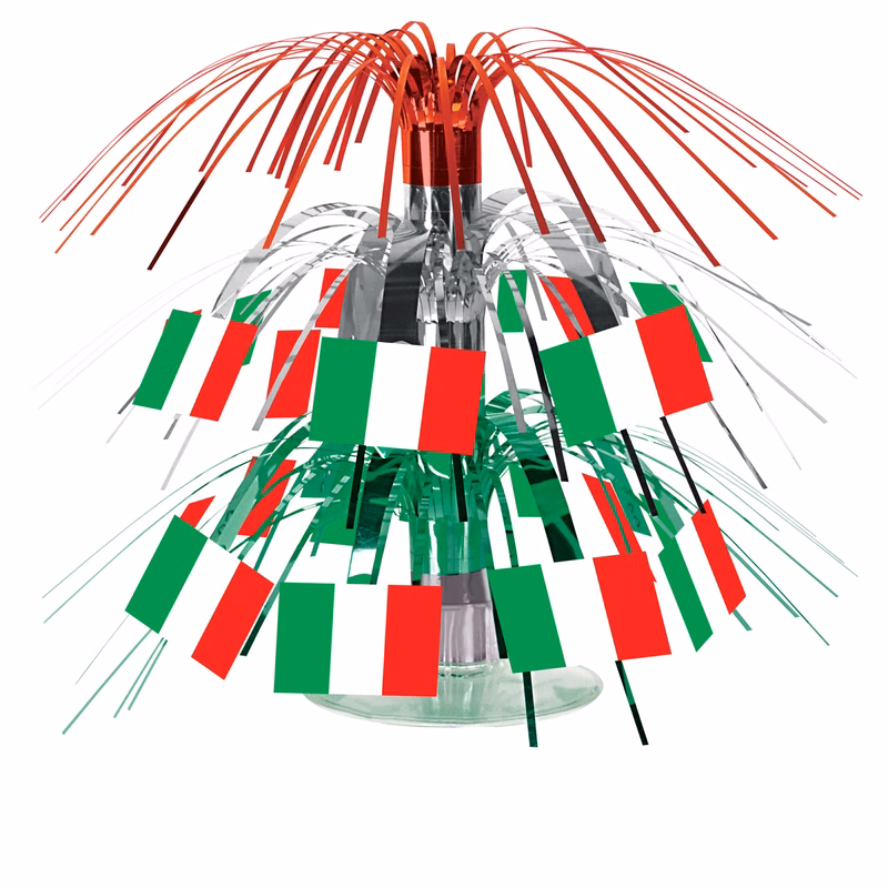 Mini Italian Flag Cascade Centerpiece