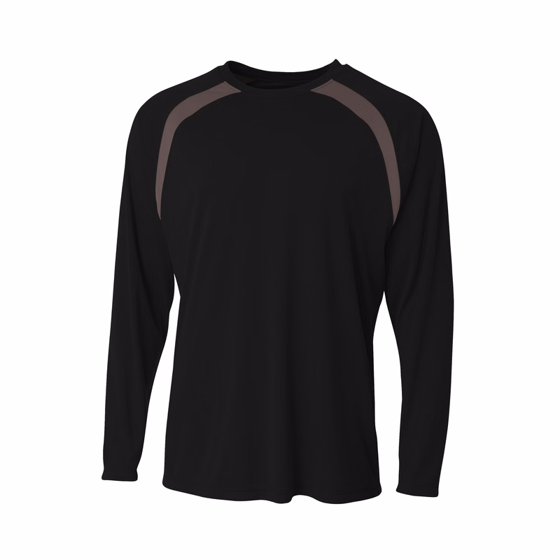 A4 Spartan Long Sleeve Color Block Crew