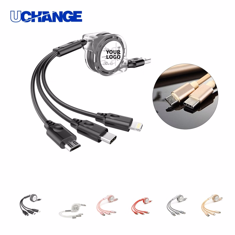 Retractable Three In One Charging Cable
