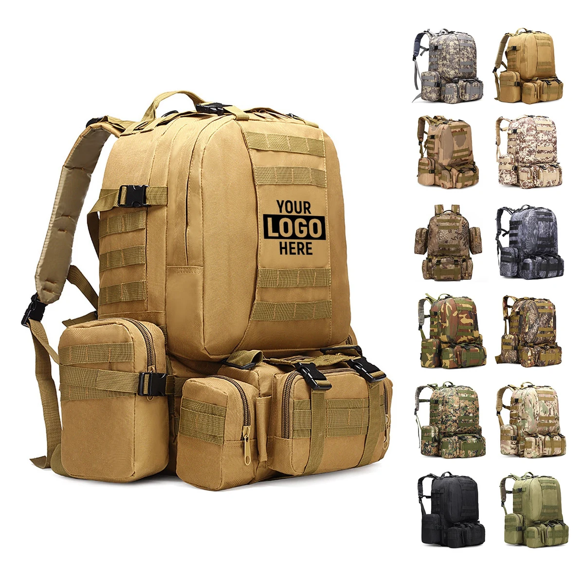 60L Detachable Tactical Backpack 1