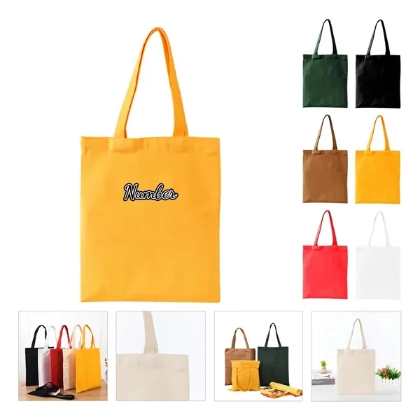 Custom Large Cotton Polyester Tote Bag With Drop Handles — Everyday Carry Promo Item, custom tote bag with logo imprint 1
