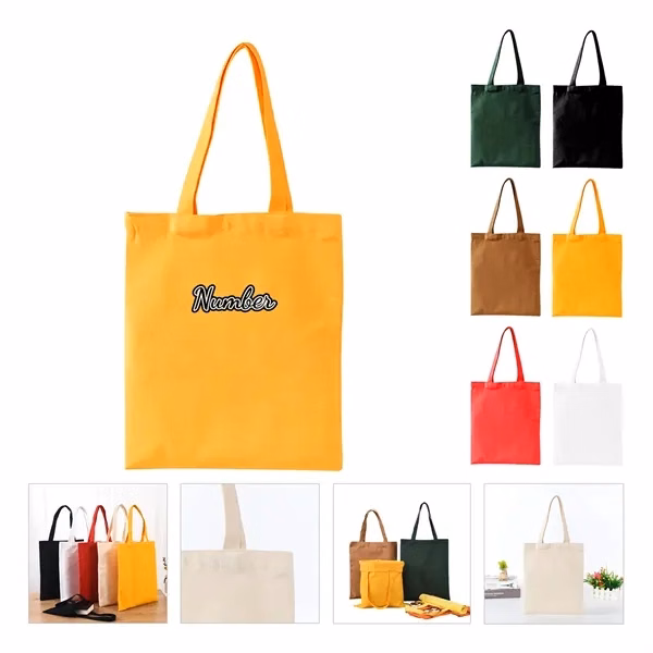 Custom Large Cotton Polyester Tote Bag With Drop Handles — Everyday Carry Promo Item