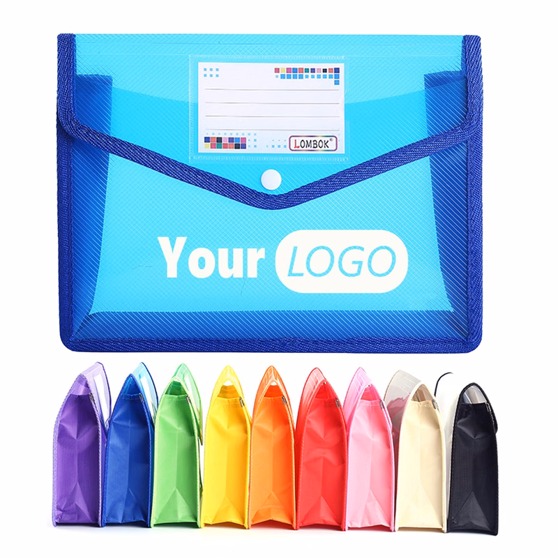 Essential Multi-Color Secure File Pockets MOQ 20 PCS