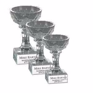 Crystal: 8.5x4.5x4.5" Aspire Bowl Award