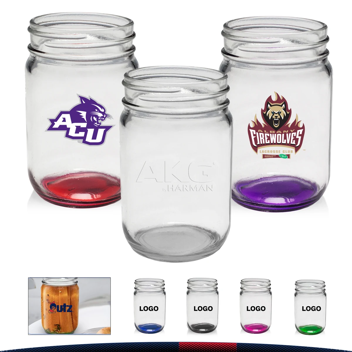 12 oz. Riva Decorating Mason Jars 1