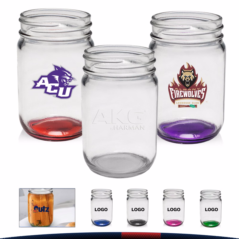 12 oz. Riva Decorating Mason Jars
