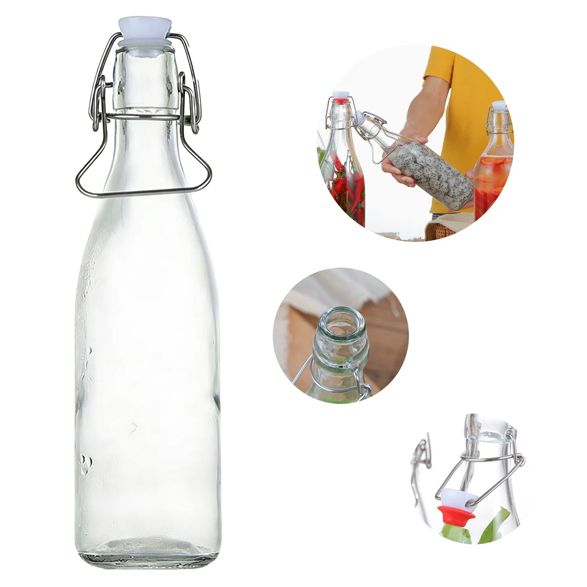 24oz Multi-Functional Leak-Proof Glass Bottle 1