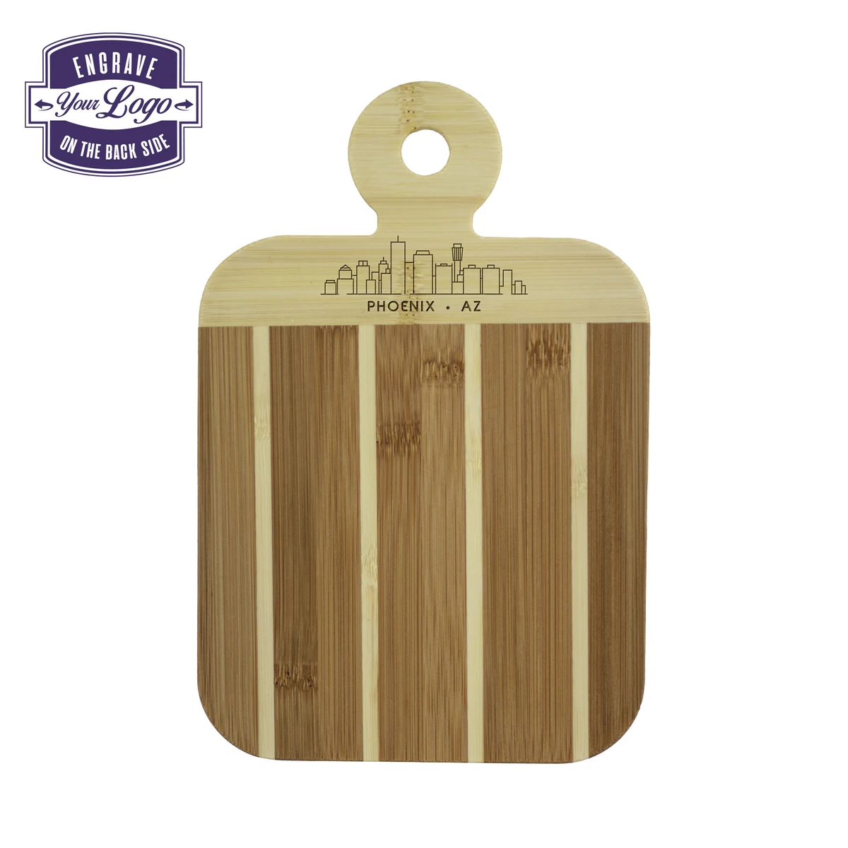Striped Paddle City Skyline Board - Phoenix 1