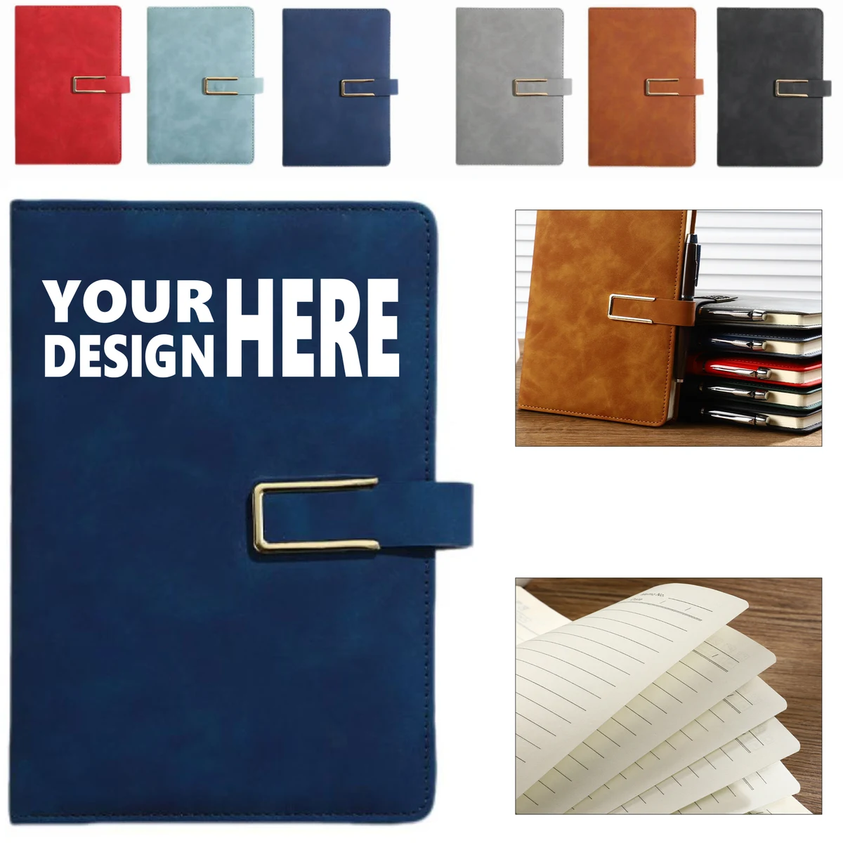 A5 Notebook Featuring Magnetic Closure 1