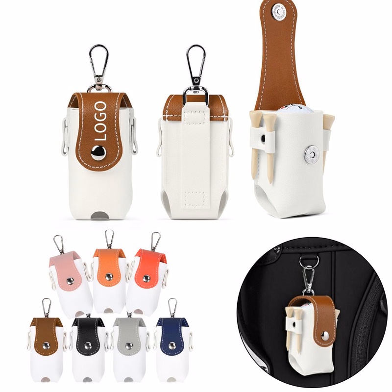 PU Spliced Golf Small Ball Bag