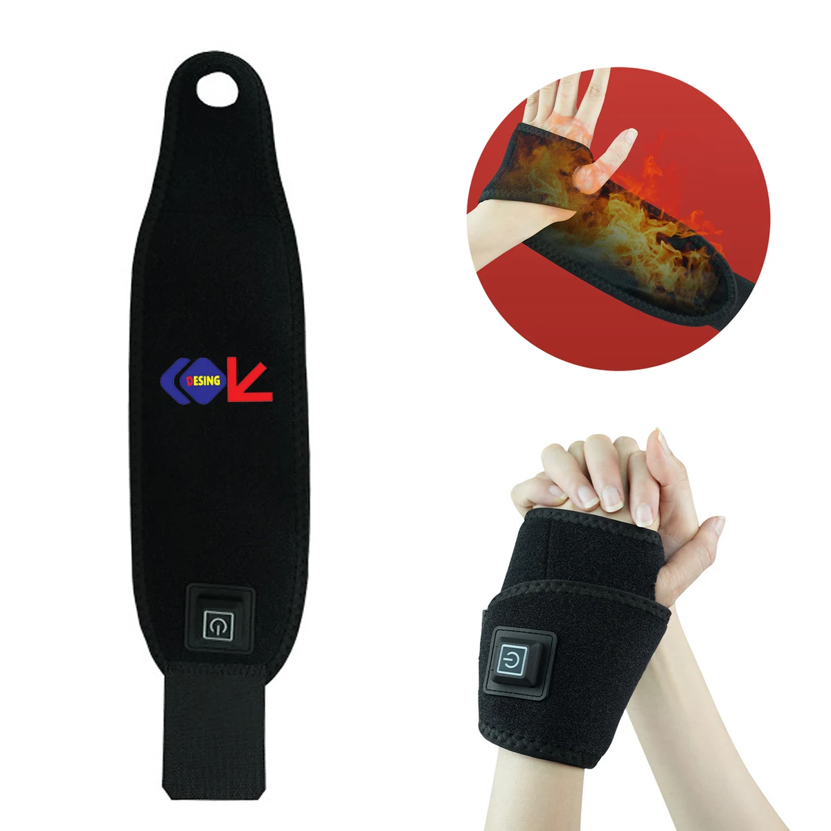 Adjustable Heating Wristband for Warmth and Support 1