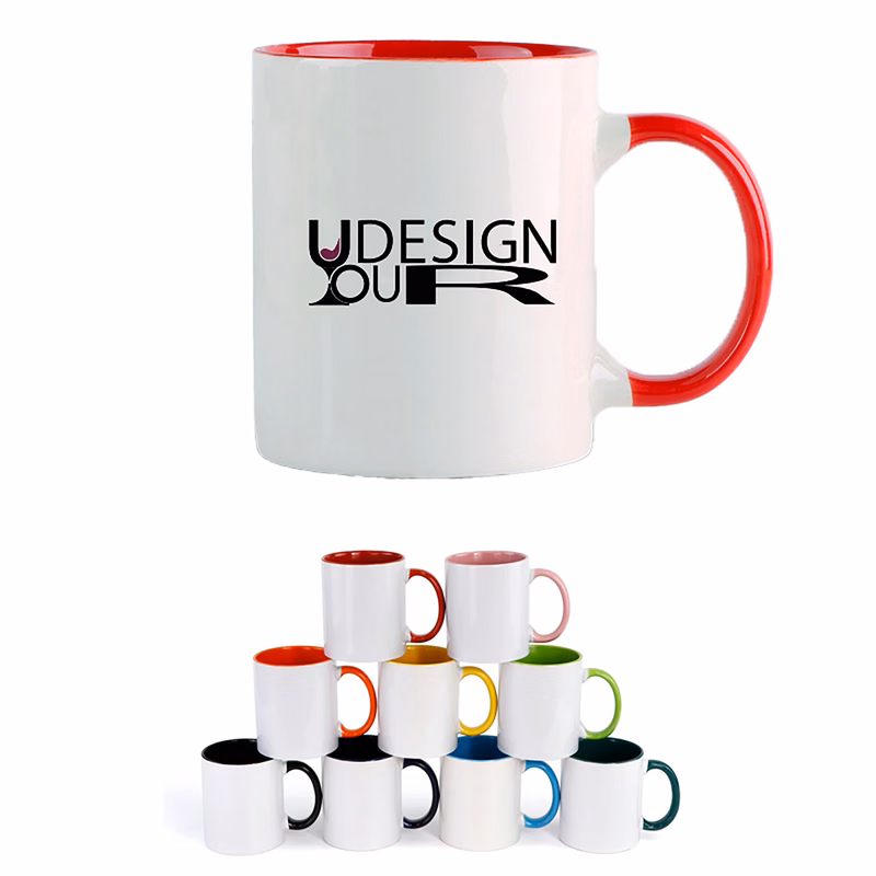 Two-Tone Ceramic Coffee Mug 12oz