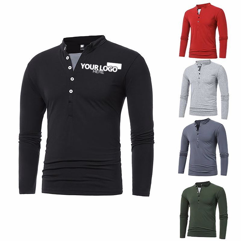 Mens Sleeve Slim Fit Polo Shirt