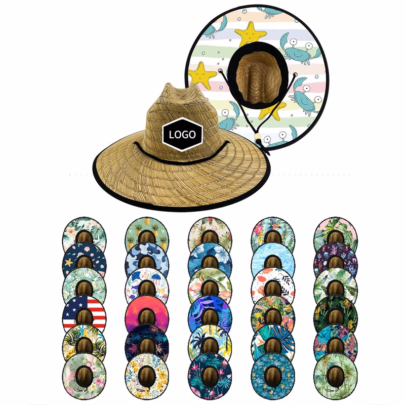Large Brim Rush Woven Straw Sun Hat