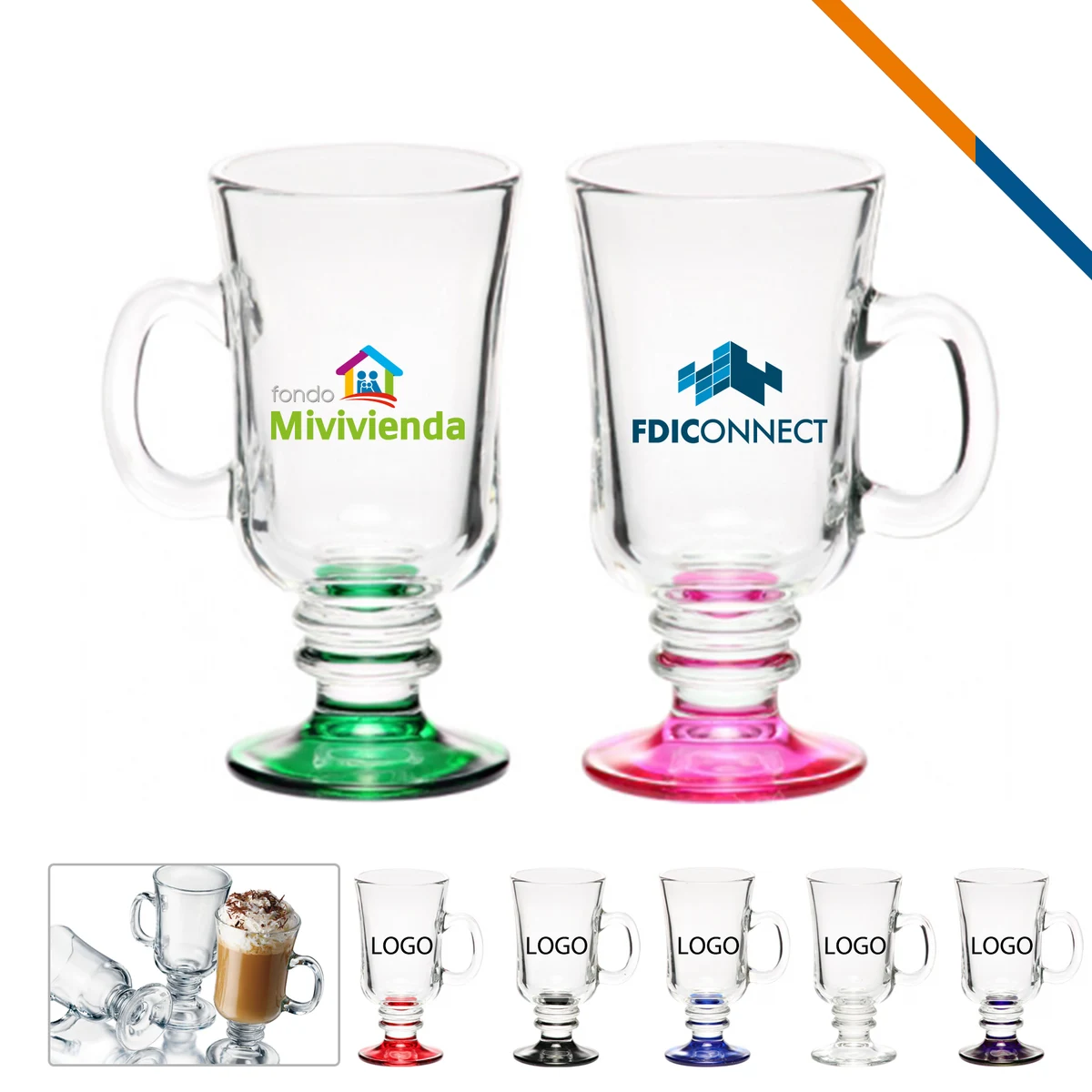 Libbey Denley Coffee Mugs - 8.5 OZ. 1