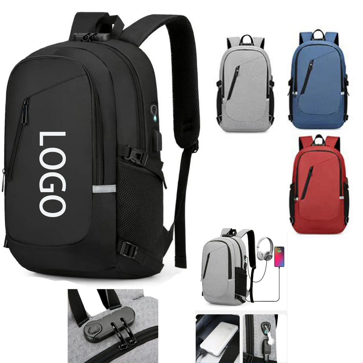 Usb Anti-Theft Large Capacity Laptop Backpack 1