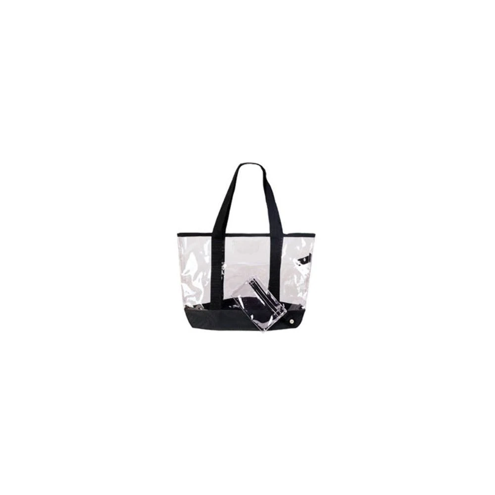 See-Through Tote Bags - Clear PVC Detachable Coin Purse 1