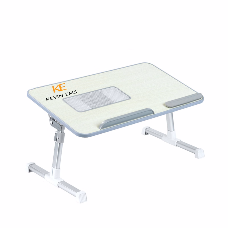 Adjustable Laptop Bed Tray Table With Cooling Fan