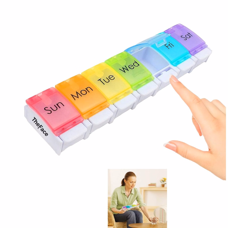 Spring Open Weekly Travel Pill Organizer