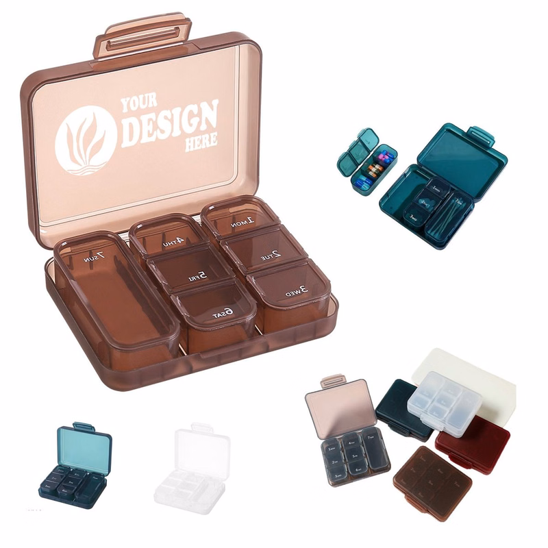 7-Grid Mini Pill Organizer