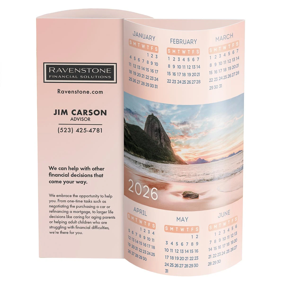 Beach Wave Desk Calendar 1