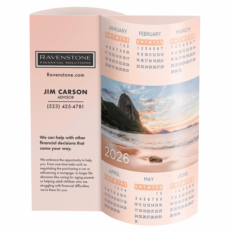 Beach Wave Desk Calendar